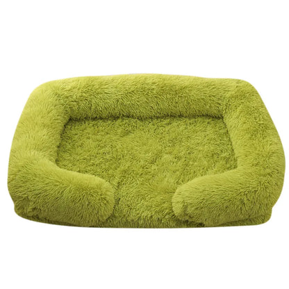 Large Dog Bed Dog Plush Pet Bed Winter Thickened Pad Dog Sleeping Bed Sofa Removable Pad Dog Small Large Dog Square Kennel