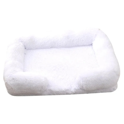 Large Dog Bed Dog Plush Pet Bed Winter Thickened Pad Dog Sleeping Bed Sofa Removable Pad Dog Small Large Dog Square Kennel