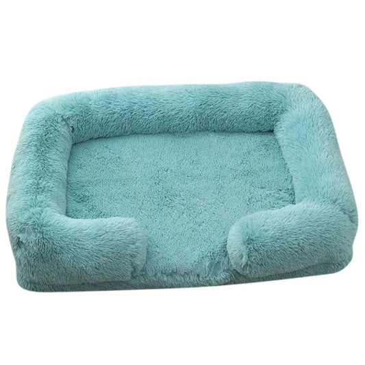 Large Dog Bed Dog Plush Pet Bed Winter Thickened Pad Dog Sleeping Bed Sofa Removable Pad Dog Small Large Dog Square Kennel