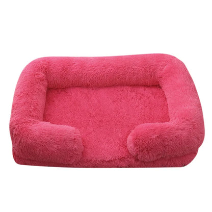 Large Dog Bed Dog Plush Pet Bed Winter Thickened Pad Dog Sleeping Bed Sofa Removable Pad Dog Small Large Dog Square Kennel