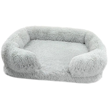 Large Dog Bed Dog Plush Pet Bed Winter Thickened Pad Dog Sleeping Bed Sofa Removable Pad Dog Small Large Dog Square Kennel