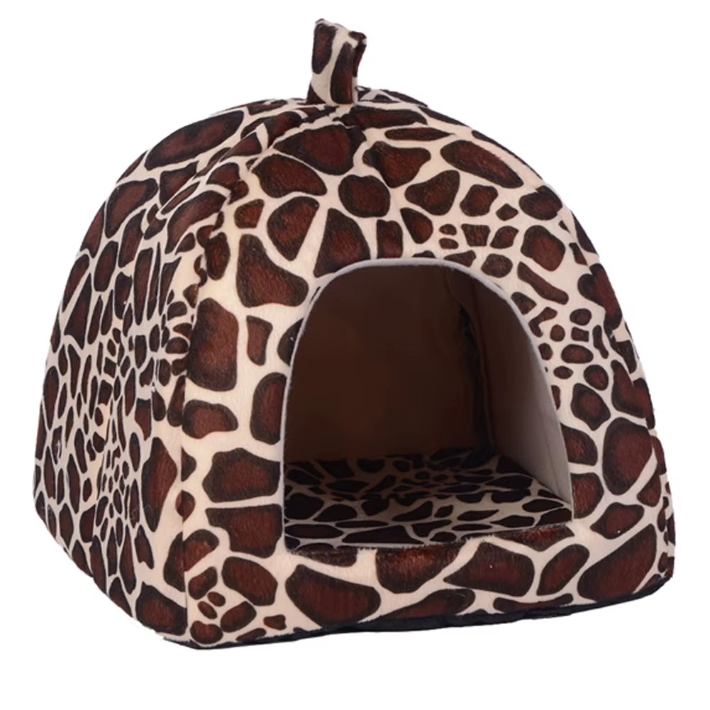 Soft Strawberry Pet Dog Cat House Kennel Doggy Fashion Cushion Basket Pet Tent Dog House Small Dogs Kitten Bed Cat House
